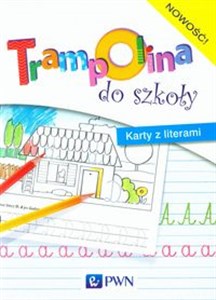 Obrazek Trampolina do szkoły Karty z literami Roczne przygotowanie przedszkolne
