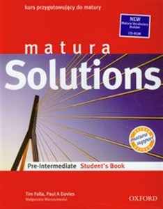 Bild von Matura Solutions Student's Book + CD Pre Intermediate. Kurs przygotowujący do matury