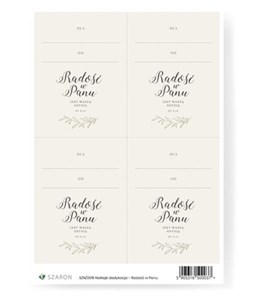 Obrazek Naklejki dedykacyjne - Radość w Panu