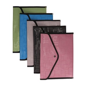 Obrazek Koperta na dokumenty A4 zamykana mix