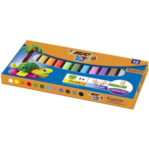 Obrazek Plastelina Kids Plasticine BIC pudełko 12 kolorów