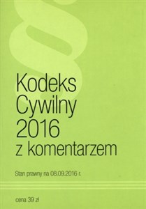 Obrazek Kodeks Cywilny z komentarzem 2016