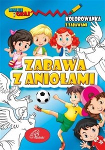 Obrazek Zabawa z aniołami Kolorowanka