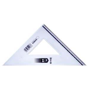 Obrazek Ekierka 35cm 45 stopni (20szt) PRATEL