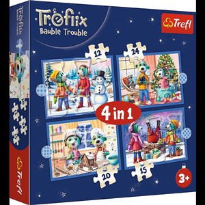 Bild von Puzzle 4w1 U Treflików pada śnieg 34657