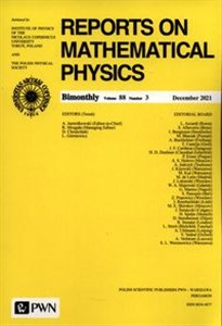 Bild von Report On Mathematical Physics 88/3