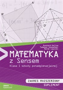 Obrazek Matematyka z sensem 1 Zakres rozszerzony Suplement