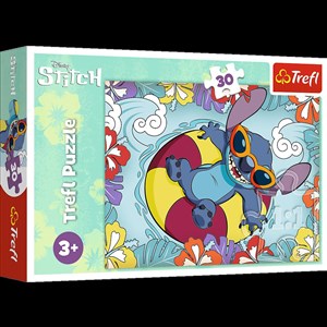 Obrazek Puzzle 30 Disney Lilo&Stitch na wakacjach