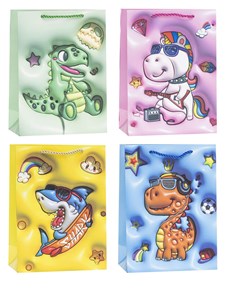 Obrazek Torebki prezentowe TD-24150-A4 wzór dziecięcy 12 sztuk