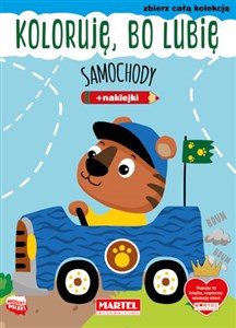 Obrazek Koloruję, bo lubię. Samochody z naklejkami