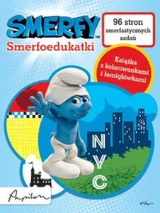 Obrazek Smerfy Smerfoedukatki Książka z kolorowankami i łamigłówkami. 96 stron smerfastycznych zadań.