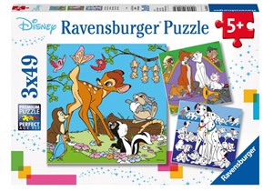 Bild von Puzzle 3x49 Disney Przyjaciele