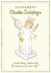 Bild von Karnet A5 Chrzest anioł Stróż