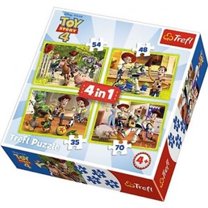Obrazek Puzzle 4w1 Toy Story 4 Ekipa zabawkowa