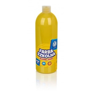 Obrazek Farba szkolna żółta 1000ml ASTRA