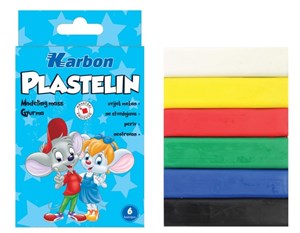 Bild von Plastelina 6 kolorów Lapicz KARBON