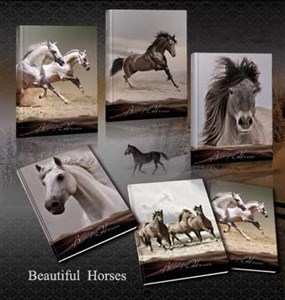 Obrazek Zeszyt A5/60K linia 1055 Horses (10szt)