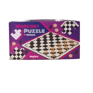 Obrazek Warcaby drewniane - plansza puzzle