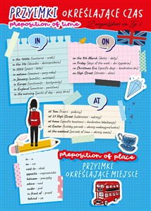 Obrazek Dwustronna plansza A4 Angielski Przyimki przedrostki