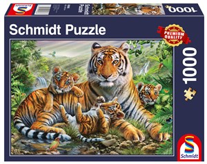 Obrazek Puzzle 1000 PQ Tygrysy 111090