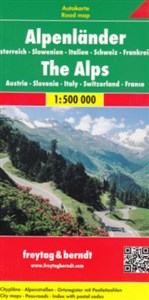 Bild von Alpy - Austria Słowenia Włochy Szwajcaria Francja mapa drogowa 1:500 000