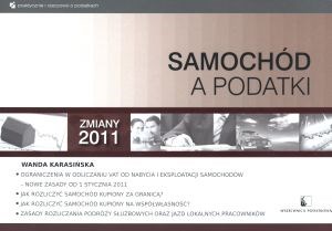 Obrazek Samochód a podatki Zmioany 2011