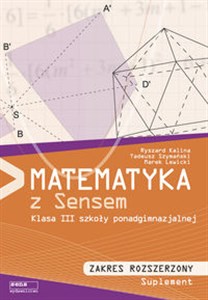 Obrazek Matematyka z sensem 3 Podręcznik Zakres rozszerzony Szkoła ponadgimnazjalna