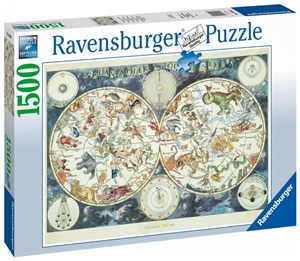 Obrazek Puzzle 2D 1500 Mapa z fantastycznymi zwierzętami 16003