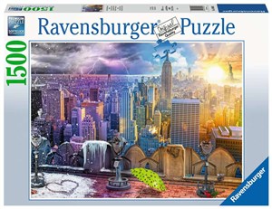 Bild von Puzzle 2D 1500 Nowy Jork w lecie i zimie 16008