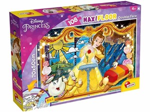 Obrazek Puzzle dwustronne Maxi Podłogowe Księżniczki 108