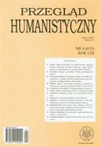 Bild von Przegląd humanistyczny 4/2009