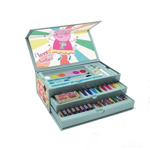 Bild von Zestaw artystyczny w kuferku Peppa