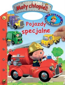 Obrazek Mały chłopiec Pojazdy specjalne Naklejki Duża plansza