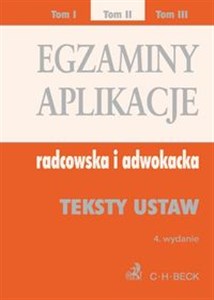 Obrazek Egzaminy aplikacje radcowska i adwokacka tom 2