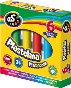 Obrazek Plastelina AS 6 kolorów