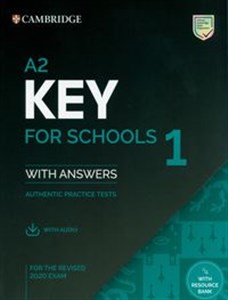 Bild von A2 Key for Schools 1 for the Revised 2020 Exam Student's Book with Answers with Audio