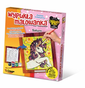 Obrazek Wypukła malowanka jednorożec saturn 67006