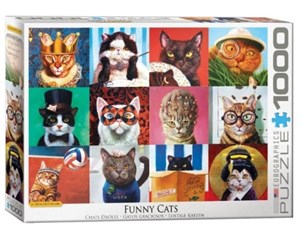 Bild von Puzzle 1000 Śmieszne koty