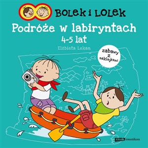 Obrazek Bolek i Lolek Podróże w labiryntach 4-5 lat zabawy z naklejkami