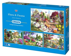 Bild von Puzzle 4x500 Flora&Fauna G3