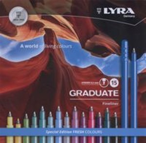 Bild von Pisaki Lyra Graduate Fineliner 15 kolorów