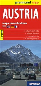 Obrazek Austria mapa samochodowa 1:475 000 Austria - mapa samochodowa 1:475 000