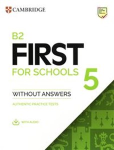 Bild von B2 First for Schools 5 Student's Book without Answers with Audio