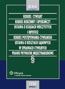 Obrazek Kodeks cywilny Kodeks rodzinny i opiekuńczy Ustawa o księgach wieczystych i hipotece Kodeks postę