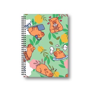 Obrazek Brulion A5/80K kratka Kapibara łąka PENMATE