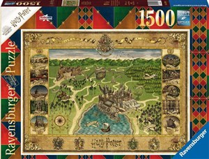 Obrazek Puzzle 2D 1500 Mapa Hogwartu 16599