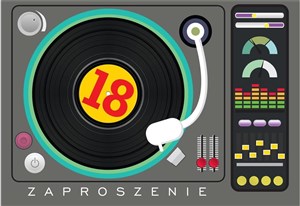 Bild von Zaproszenie ZZ-055 Urodziny 18 DJ (5 szt.)