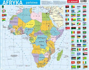 Bild von Puzzle ramkowe 72 Afryka mapa polityczna