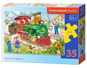 Bild von Puzzle Green Locomotive 35