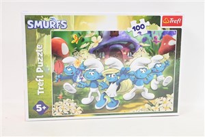 Bild von Puzzle 100 Poznaj Smerfy TREFL